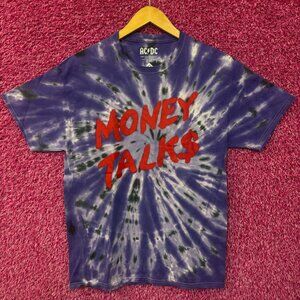 AC/DC Money Talk$ Spell-out Razors Edge Hard Rock Tie Dye M